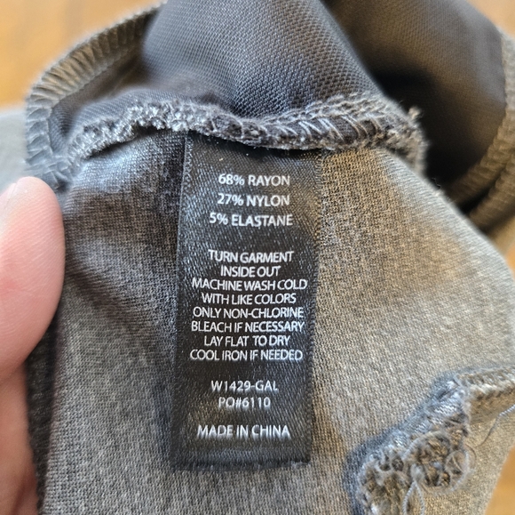 Betabrand Black Gray Herringbone Straight Leg Yoga Dress Pants XL Long - Picture 6 of 7